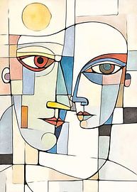 abstracte paren, motief 8