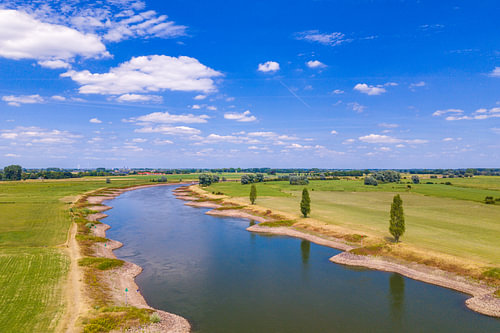 IJssel river with low water level during summer by Sjoerd van der Wal Photography