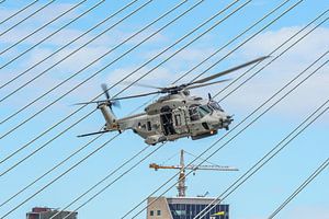 Welthafentage 2018: NH-90-Hubschrauber im Einsatz.