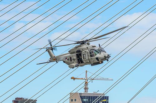 Wereldhavendagen 2018: NH-90 helikopter in actie.