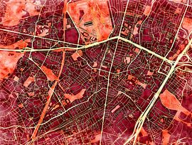 Karte von Antony im stil 'Amber Autumn'