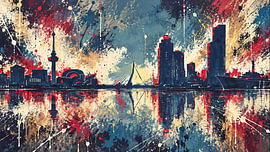 Rotterdam in Farben – Die Dynamik einer farbenfrohen Stadt von Arjen Roos