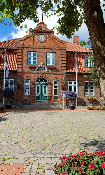 The Picturesque Town Hall of Luetjenburg by Gisela Scheffbuch