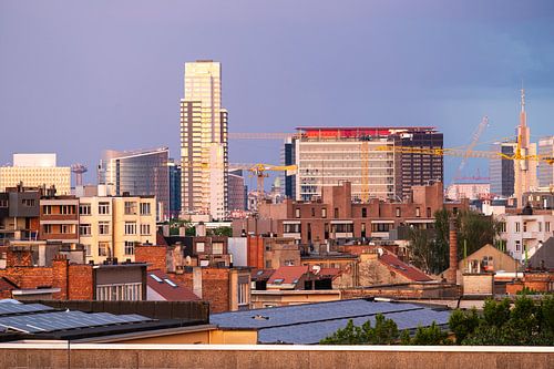 Kleurrijke zomeravond in Brussel