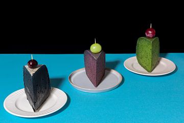 Käsekuchen? Pop-Art inspiriertes Stillleben mit Käse l Lebensmittelfotografie von Lizzy Komen