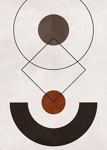 Abstrakte geometrische Kunst - skandinavischer Stil
