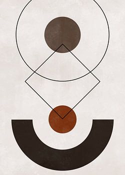 Abstrakte geometrische Kunst - skandinavischer Stil