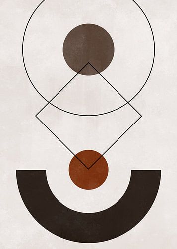 Minimal Art - Abstract Geometrische Kunst Scandinavische Stijl