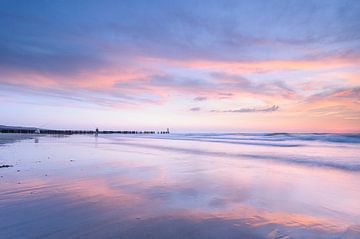 sunset beach van Arjan Keers