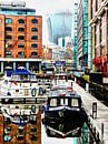 Barge View St Katharine Docks London by Dorothy Berry-Lound thumbnail