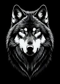 Esthetische wolf van Rizal Azhari