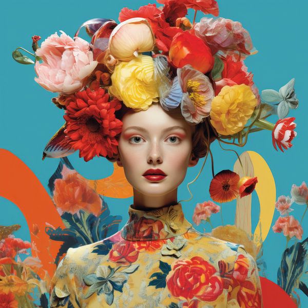 Colourful and summery portrait by Carla Van Iersel