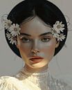 Modern digital art portret van Carla Van Iersel thumbnail