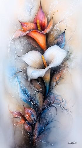 aquarel van bloemen