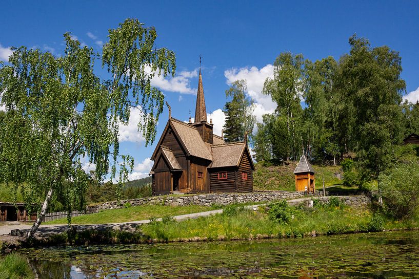 Stabkirche von Maihaugen, Norwegen von Adelheid Smitt