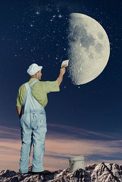 Paint me the Moon van Marja van den Hurk
