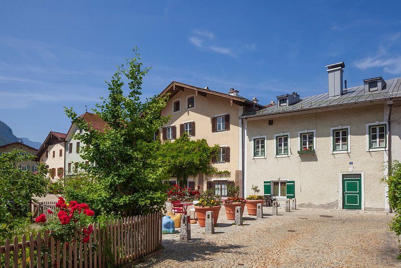 Alte Häuser im Florianiviertel, Altstadt, Bad Reichenhall, Berc von Torsten Krüger