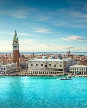 Vue aérienne du Grand Canal de Venise. Italie sur Stefano Orazzini