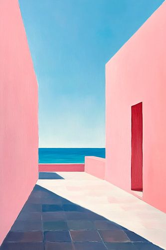 Pink Walls Sea