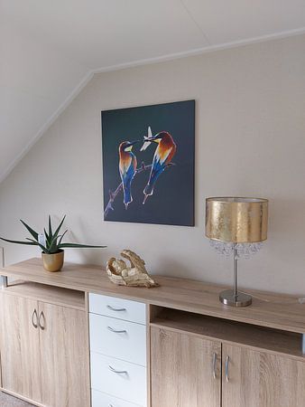 Pair of European Bee-eater (Merops apiaster)
