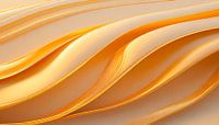 Yellow Gold Colours Fabric by Mustafa Kurnaz thumbnail