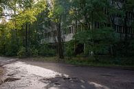 Straat in Pripyat van Tim Vlielander thumbnail