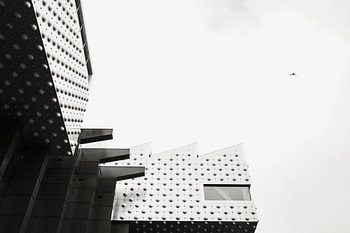 Amersfoort Eemhuis abstract in black and white (Landscape)