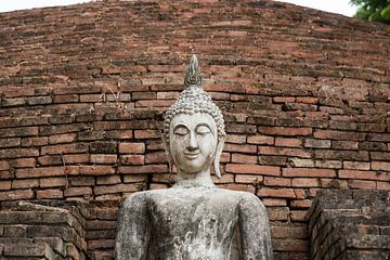 Boeddha in de tempel van Thailand von Marcel Derweduwen