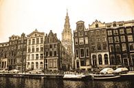 Zuiderkerk Amsterdam Sepia Winter van Hendrik-Jan Kornelis thumbnail