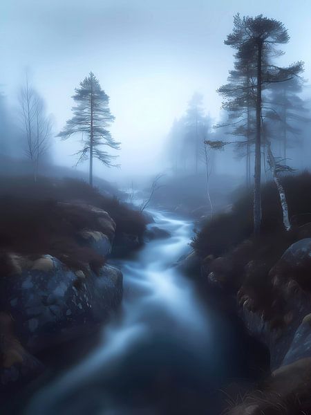 Foggy magical forest by haroulita