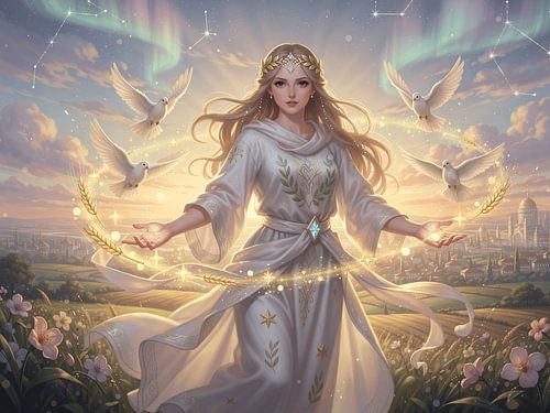 Eirene, the goddess of peace