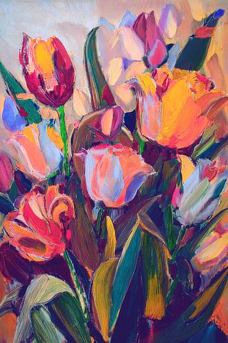 Bloemen explosie 2 van Nop Briex