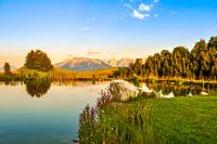 Mountain lake in Oberaudorf