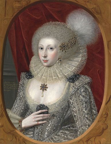 Portret van Lady Montagu, Robert Peake the Elder, Robert Peake the Elder