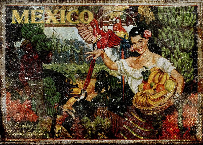 Mexico Travel Poster von Gunawan RB