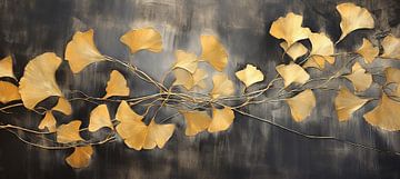 Gemälde Ginkgo 5941 von Wunderbare Kunst