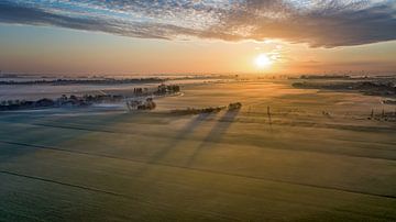 Een drone vlucht boven Noord Holland...