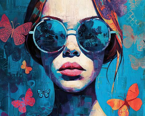 women's sunglasses | Mirror Butterfly by Art Whims