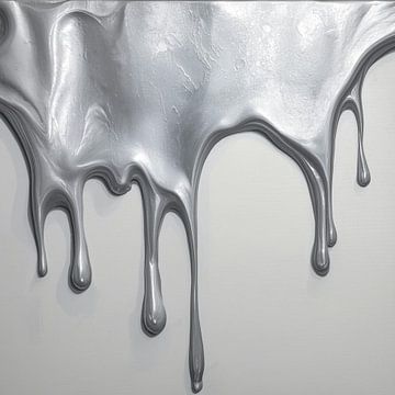 The Zilver Bleeding Love Fountain Schilderij van ComfortQ