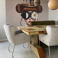 Klantfoto: Room service VI van Mirjam Duizendstra, als naadloos behang