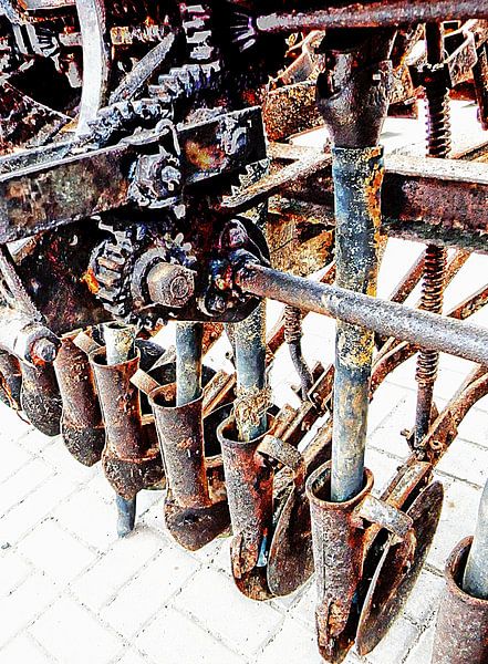 Antique Horse Drawn Seed Tiller by Dorothy Berry-Lound