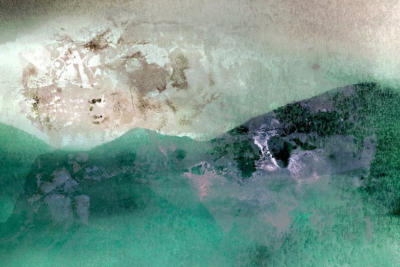 Nordic Autumn Landscape Scandinavia Abstract II by Mad Dog Art