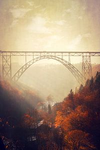 Pont pittoresque de Müngsten Sur la vallée de la Wupper
