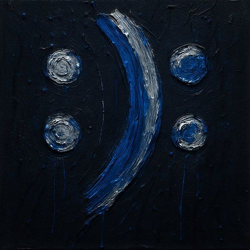 Two Stories in Silver & Ultramarine