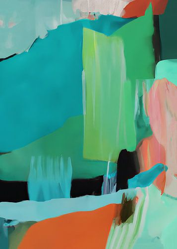 Modernes abstraktes Gemälde "Koralle"