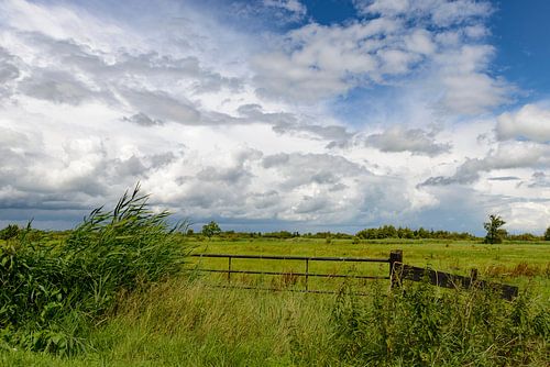 Wolkenlucht boven de Wieden