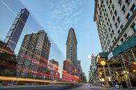 The Flatiron light trails by Photo Wall Decoration thumbnail