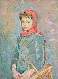 Berthe Morisot,Girl with a basket,2