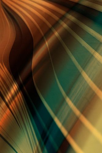 Nature Lines green/orange by Saskia Schotanus