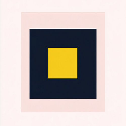 Harmonie minimaliste : Abstraction bleue et géométrie